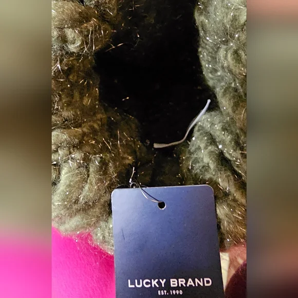 Lucky Brand Olive Green Knit Beanie New With Tags One Size Fits All - Picture 7 of 11